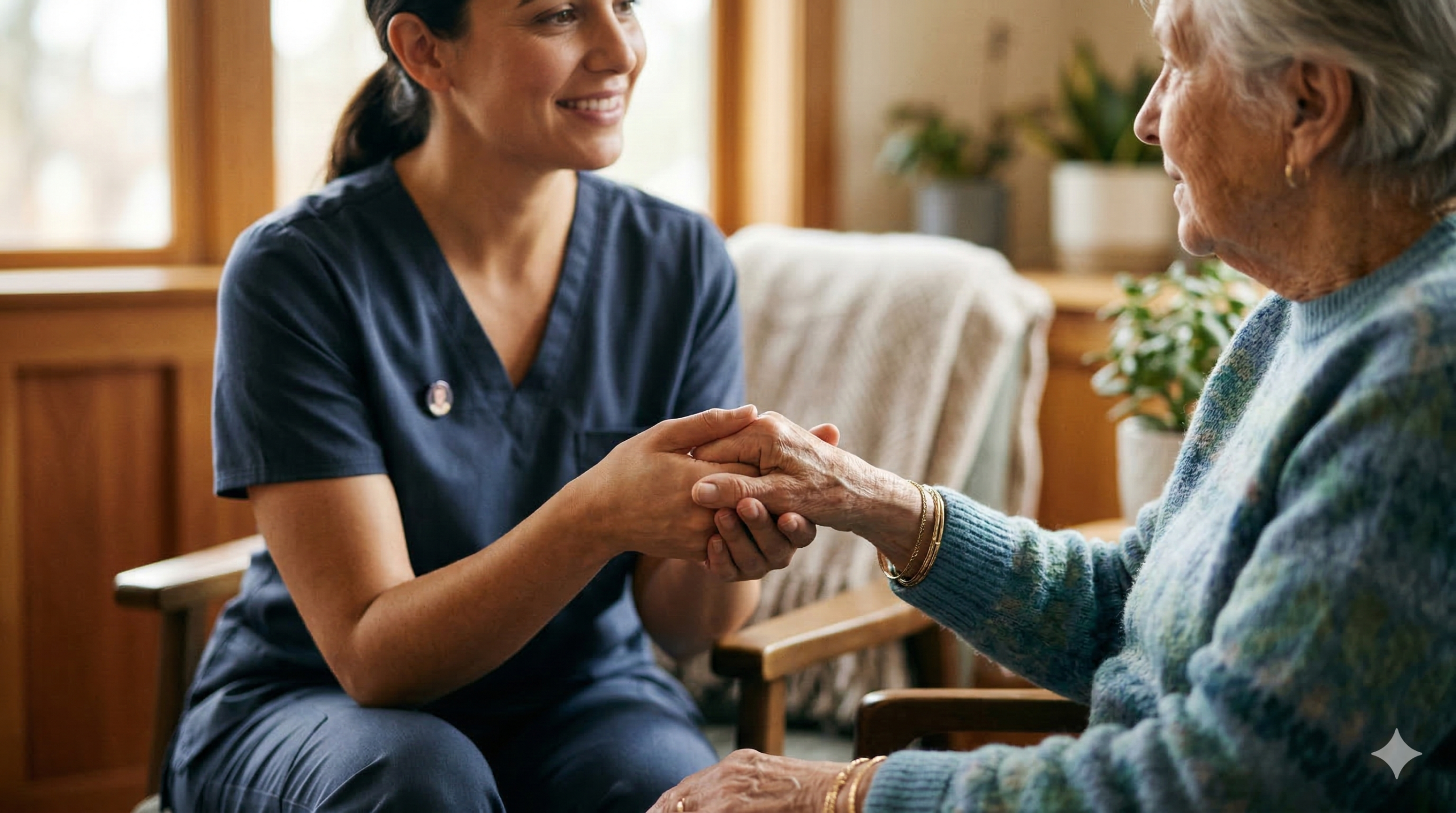 Les seniors : accompagnement infirmier et bientraitance à domicile.